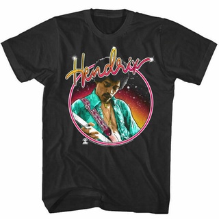 Tee เสื้อทหาร - Jimi Hendrix นีออนกีตาร์แจมมินเสื้อยืดร็อคกีตาร์ตลกเถาวัลย์ของขวัญสําหรับผู้ชาย