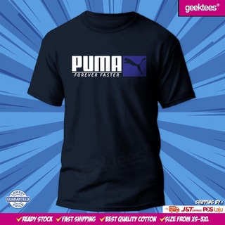 เสือยืดผู้ชาย เสื้อทหาร แขนสั้นพิมพ์ลาย♠㍿PumaForeverFaster เสื้อยืด Cotton Unisex เสื้อยืดสีพื้น Tee