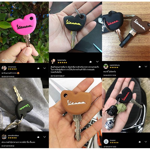 🛵 ยางซิลิโคนหุ้มกุญแจเวสป้า New Vespa เนื้อซิลิโคนเกรดA+++ พร้อมส่ง - รูปที่ 5