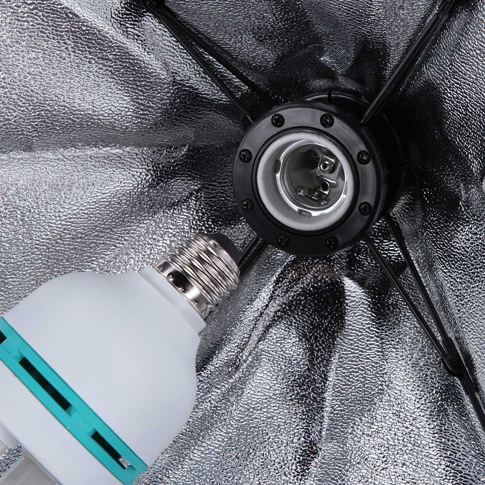 4sshop-สตูดิโอถ่ายภาพ Softbox 50*70 ซม.Light E27 โคมไฟต่อเนื่องกล่องเต็นท์สำหรับ Photo Video ถ่ายภาพ LIGHT