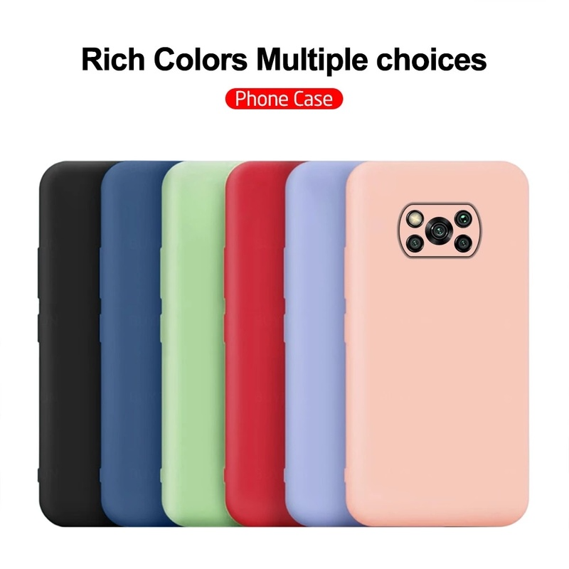 เคส Xiaomi Poco X3 Pro F3 M3 NFC เคส Xiaomi Mi 10T Pro Lite ซิลิโคนเหลวกันกระแทกเคส Xiaomi Poco X3Pr