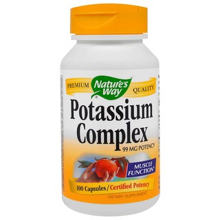 Natures Way, Potassium Complex, 99 mg, 100 Capsules
