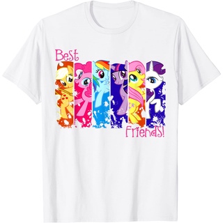 เสื้อยืดผ้าฝ้ายพรีเมี่ยม เสื้อยืด พิมพ์ลาย Us My Little Pony Best Friends 01