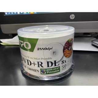 DVD+R DL RYO 8.5GB 8XSPEED 240min. WHITE Semi-Glossy Inkjet Printable (pack 50.)