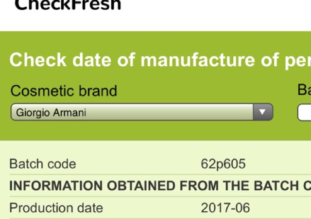 checkfresh armani
