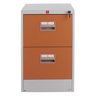 File cabinet CABINET 2DRAWERS KCDX-2-EG BROWN Office furniture Home &amp; Furniture ตู้เอกสาร ตู้ลิ้นชักเหล็ก 2 ลิ้นชัก KCDX