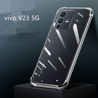 เคสโทรศัพท์มือถือแบบใส กันกระแทก เรียบง่าย สําหรับ Vivo V23 V21 V21e V23e V20 V20 SE V17 V15 V11i V9 V5 V5s V5 Pro Plus