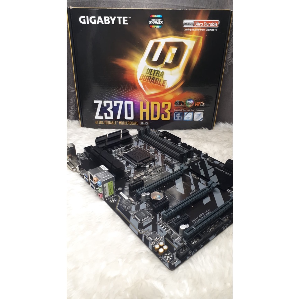 MAINBOARD (เมนบอร์ด) 1151V2 GIGABYTE Z370 HD3