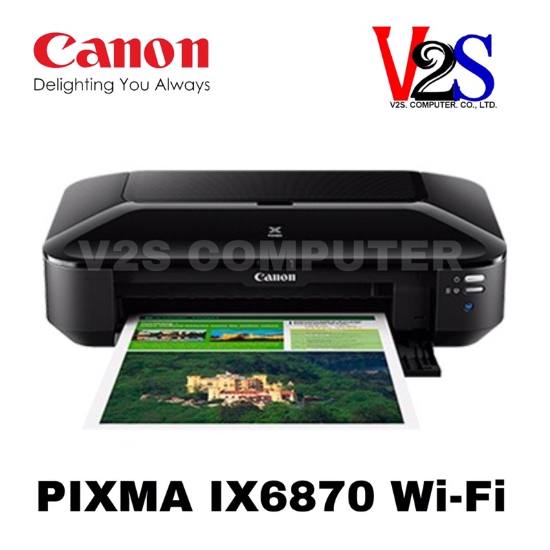 Canon PIXMA รุ่น IX6870 Wi-Fi Inkjet Wide-Format A3 Printer (ปริ้นเตอร์) หมึกแท้พร้อมใช้ ประกันศูนย์