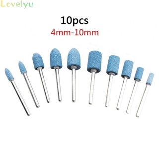 【LOVELYU】10pcs Ceramic Stone Polishing Grinding Dremel Rotary Die Grinder Drill Bit Tool Accessories【Good Quality】