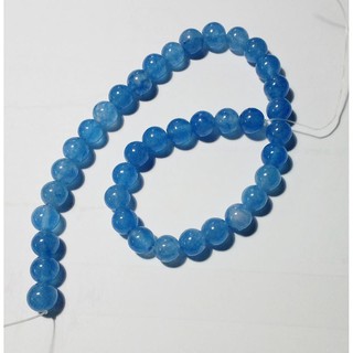หินบลูชาลเซโดนี่ Blue Chalcedony ขนาด 10 mm.