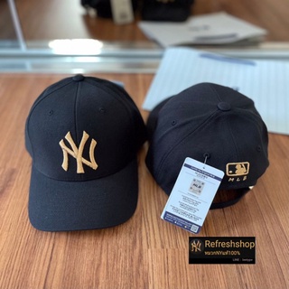 พร้อมส่ง💛🖤แท้ 100% MLB CAP ๅหมวก NY แท้ นำเข้าจากเกาหลี