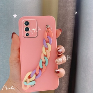 New เคสโทรศัพท์ VIVO V23 2021 เคส VIVO V23 5G Skin feel TPU Silicone Softcase NEW With Rainbow Bracket CoverVIVOV23