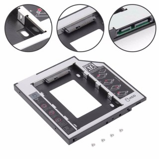 Second SATAII SDD Hard Drive Caddy SATA Interface Aluminum Material For HDD - intl แบบบาง