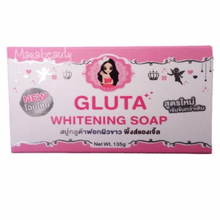 Gluta Whitening Soap by Pink Angel สบู่กลูต้าไธโอน 135g.(1ก้อน)#702