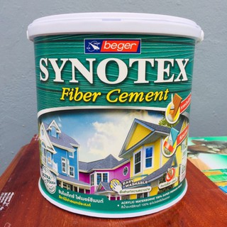 สีทาไม้ไฟเบอร์ซีเมนต์ ไม้เทียม ซินโนเท็กซ์ Synotex Fiber Cement สีทาไม้เทียม ขนาด 1 แกลลอน (3.75 ลิตร)