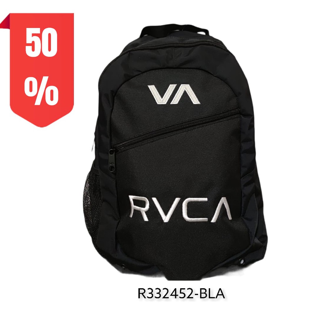 RVCA กระเป๋าเป้สะพายหลัง ของแท้ สีดํา สําหรับผู้ชาย