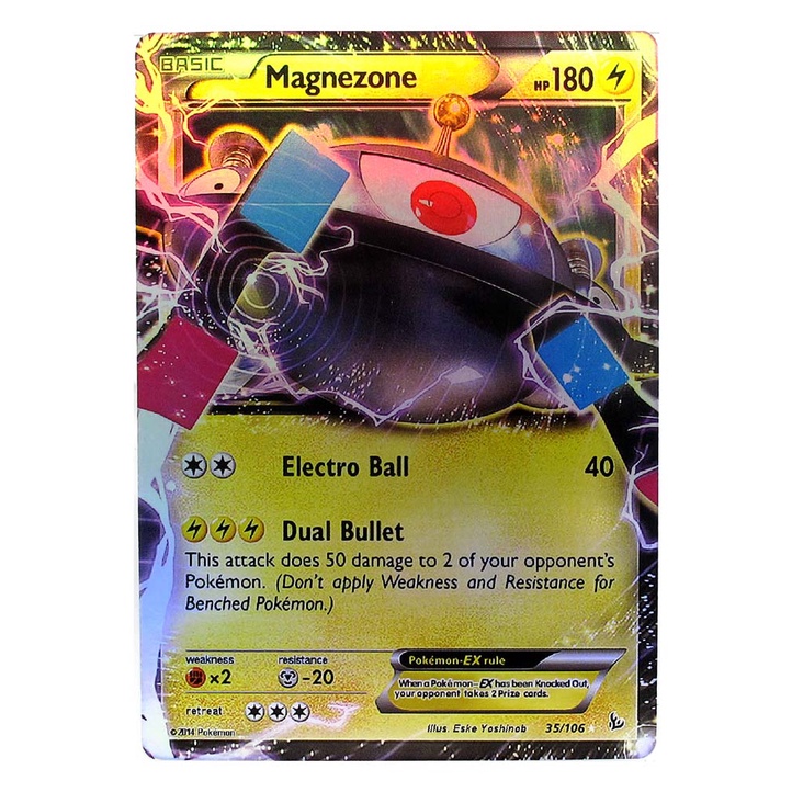 Magnezone EX 35/106 จิบะคอยล์ Pokemon Matt Card ภาษาอังกฤษ
