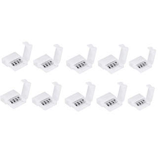 แถบเชื่อมต่อไฟ LED 4 Pin สําหรับไฟ RGB 5050 10 ชิ้น