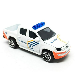 รถเหล็กมาจอเร็ต Majorette Volkswagen Amarok Belgium Police สีขาว/ส้ม ขนาด 1/64 ยาว 8 cm มือสอง #002