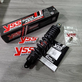 YSS โช็คหลัง Mio,Fino,Click,Click-i สีดำ ของแท้ 100% (รับประกัน 6เดือน) YSS PRO-PLUS(300mm.) โช็คหลังรถมอเตอร์ไซค์ yss