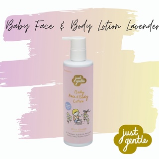 Just Gentle กลิ่นลาเวนเดอร์ โลชั่นทาผิวหน้าและผิวกายเด็ก Baby Face &amp; Body Lotion Lavender Scent - Ultra Gentle (200ml)