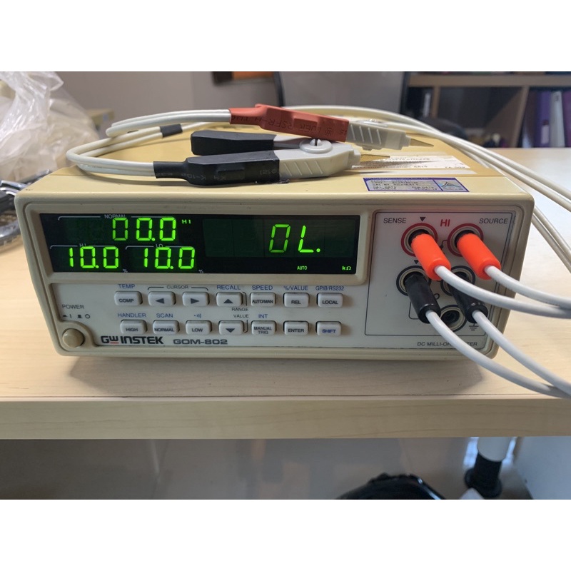 GW instek GOM-802 miliohm meter