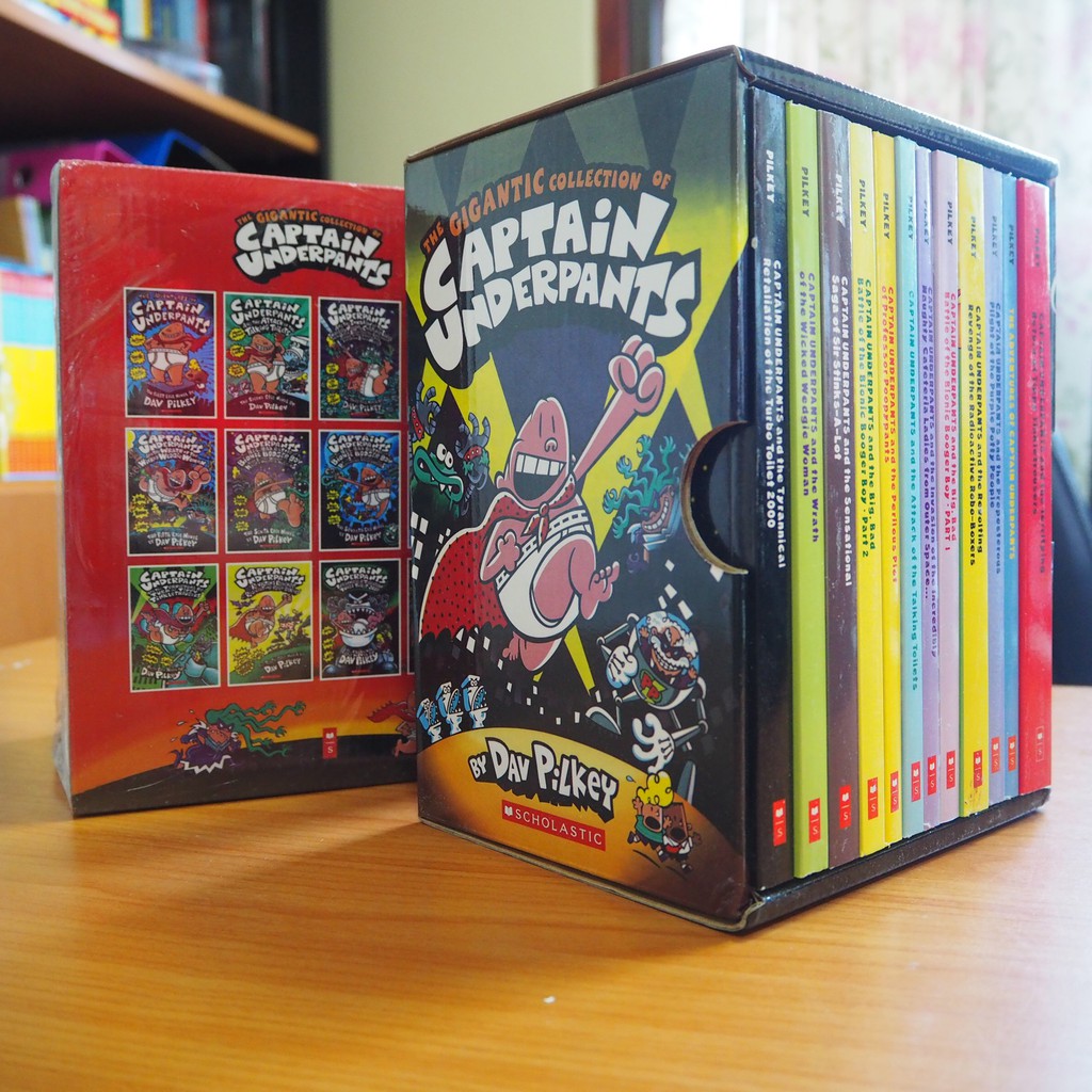 The Gigantic Collection of Captain Underpants 12 books set Shopee