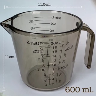 Bakery D'VER ❤️ ถ้วยตวงพลาสติกหนาพิเศษ มาตรฐานส่งออก USA 300ml. 600ml. 1000ml ถ้วยตวงของเหลว ถ้วยตวงมีหูจับ