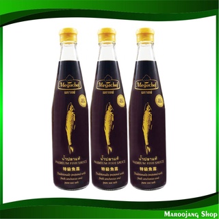 นํ้าปลาแท้ 700 มล. (3ขวด) เมกาเชฟ Megachef Premium Fish Sauce น้ำปลา ซอส ซอสปรุงรส เครื่องปรุง