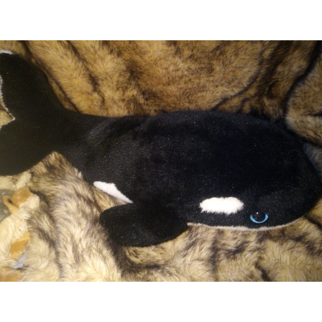 [ ไซส์ใหญ่! 18 นิ้ว ] ตุ๊กตาปลา วาฬ เพชรฆาต | ALFA : Orca Whale ocean plush toy doll stuffed animal
