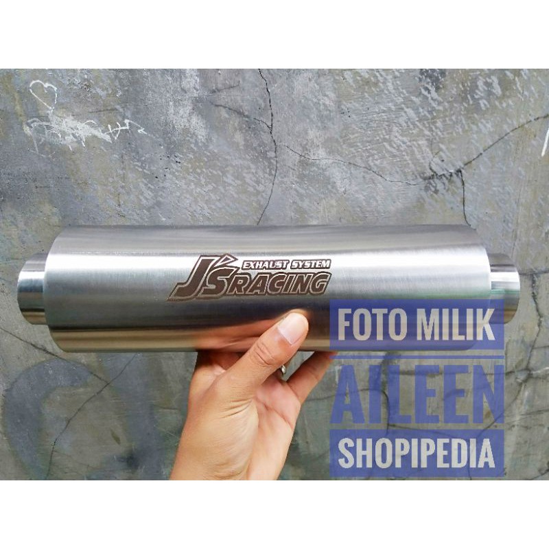 JsRacing STAINLESS Car Exhaust Resonator สําหรับ MANUAL - เพิ่มประสิทธิภาพอัตโนมัติ