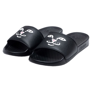 SLUM LTD - RIPNDIP Lord Jermal Face Slides Black