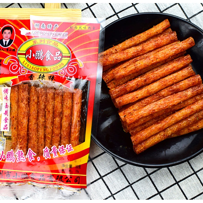 เต้าหู้แท่งเผ็ด เสี่ยวผิง 小鹏食品香辣棒 ขนม ล่าเถียว เต้าหู้หม่าล่า 26g หม่าล่าแท่งกรุบ 30g