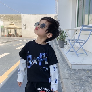 Bapekids เสื้อยืดเด็กผู้ชายต่อเเขน ผ้าบาง 100-140 หลากสี หลายเเบบ #พร้อมส่ง #ค่าส่งถูก