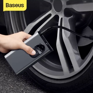 Baseus เครื่องเติมลมยาง 2400mAh เครื่องสูบลมไฟฟ้า Portable Inflator Pump Car Air Compressor เครื่องปั๊มลมไฟฟ้า