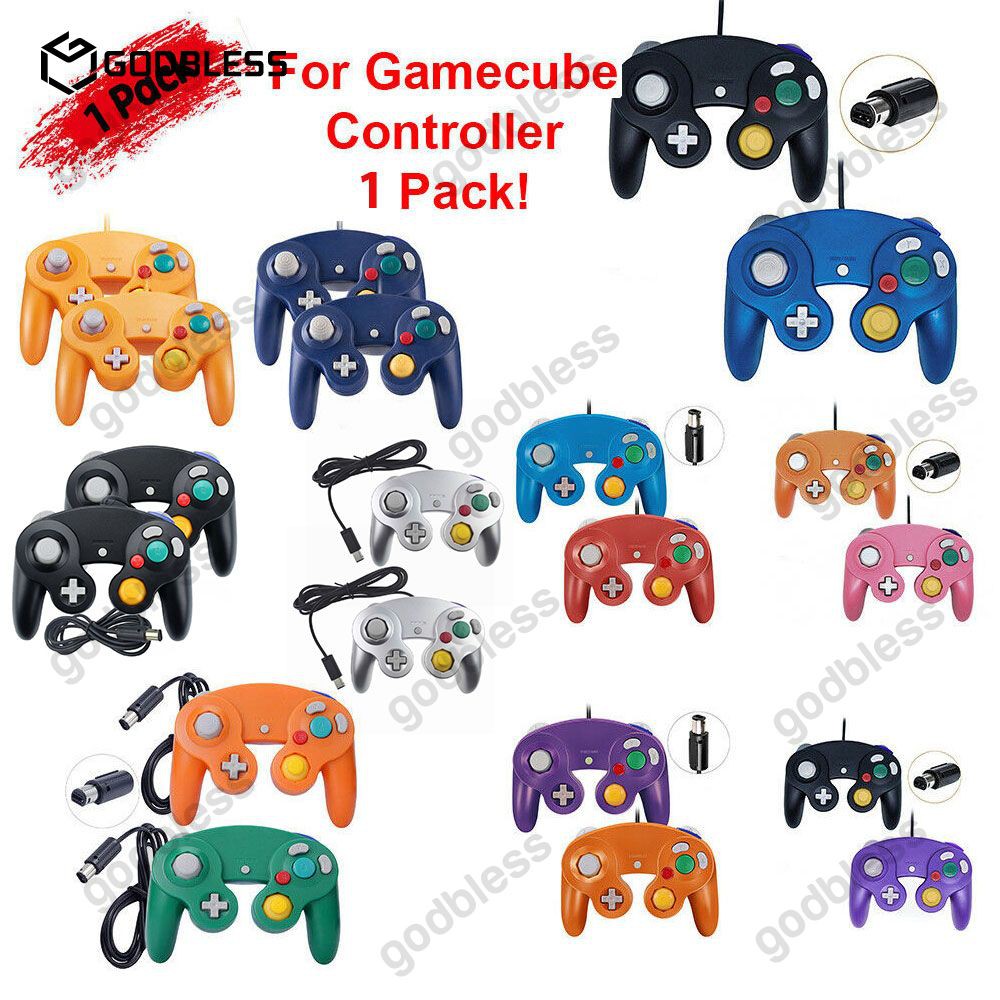 In Stock Wired Ngc Controller Gamepad Gamecube For Nintendo Gc Amp Wii U Console Godbless Shopee Thailand