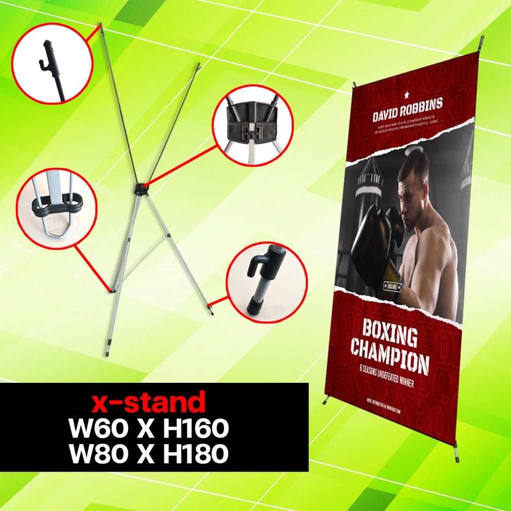 XStand ขาตั้งโชว์ ขนาด 60x160cm และ 80x180 cm