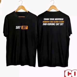 เสื้อยืด พิมพ์ลาย Distro Words Sat Set Kaso ไม่ซ้ําใคร