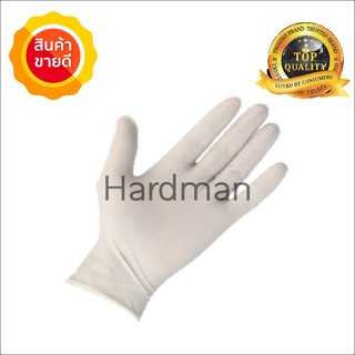 ถุงมือแพทย์ มีแป้ง สีขาว ไซส์ M - L (100 ชิ้น/กล่อง) Latex Examination Gloves 315