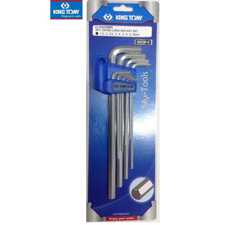 ประแจหกเหลี่ยมยาว หัวตัด KING TONY