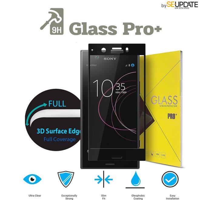 ฟิล์มกระจก  แบบเต็มจอลงโค้ง GLASS PRO+ 3D Tempered Glass สำหรับ Xperia XZ1 Compact