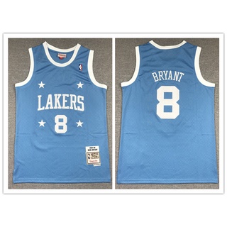 Nba Los Angeles Lakers No. เสื้อกีฬาบาสเก็ตบอล ลายทีม 8 Kobe Bryant GDobgo81OMilna60 สีฟ้า