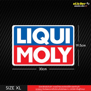 สติ๊กเกอร์ LIQUI MOLY ไซต์XL 2แผ่น เหมาะสำหรับแก้มท้ายรถกระบะทุกรุ่น กว้าง30cm x สูง19.5cm (SMD-009XL)