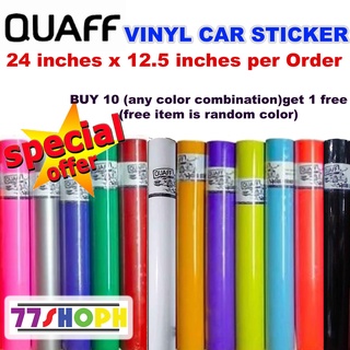 QUAFF Vinyl Car Sticker 24 inches x 12.5 inches Outdoor Water Proof