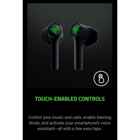 [ร้านค้าในพื้นที่]หูฟัง Razer Hammerhead True Wireless X-Earbuds หูฟังเกมมิ่ง เล่นเกมส์ไม่ดีเลย์ พร้อมกล่อง หูฟังไร้สาย