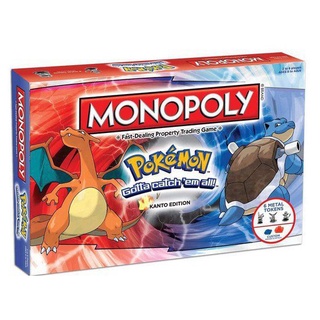 【Fast Delivery】Spot Goods Hot Sale MONOPOLY POKEMON EDITION Board Game Pokemon Kanto Edition Family Board