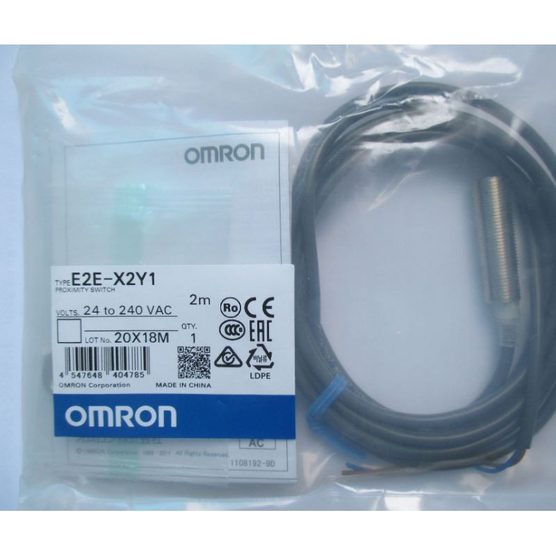 0MR0N E2E-X2Y1ใหม่แท้ proximity senser switch 24-220v 2สาย พร้อมส่งที่ไทย