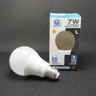 หลอด LED Bulb 7W E27 A65 Light Sensor แสงขาว IWACHI