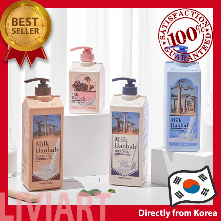 [Milk Baobab] Milk Protein & Baobab Body Wash 1000ml Series Korean